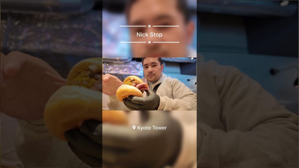 Eating at NICK STOCK in Kyoto Tower | Best Wagyu Burger in Kyoto?