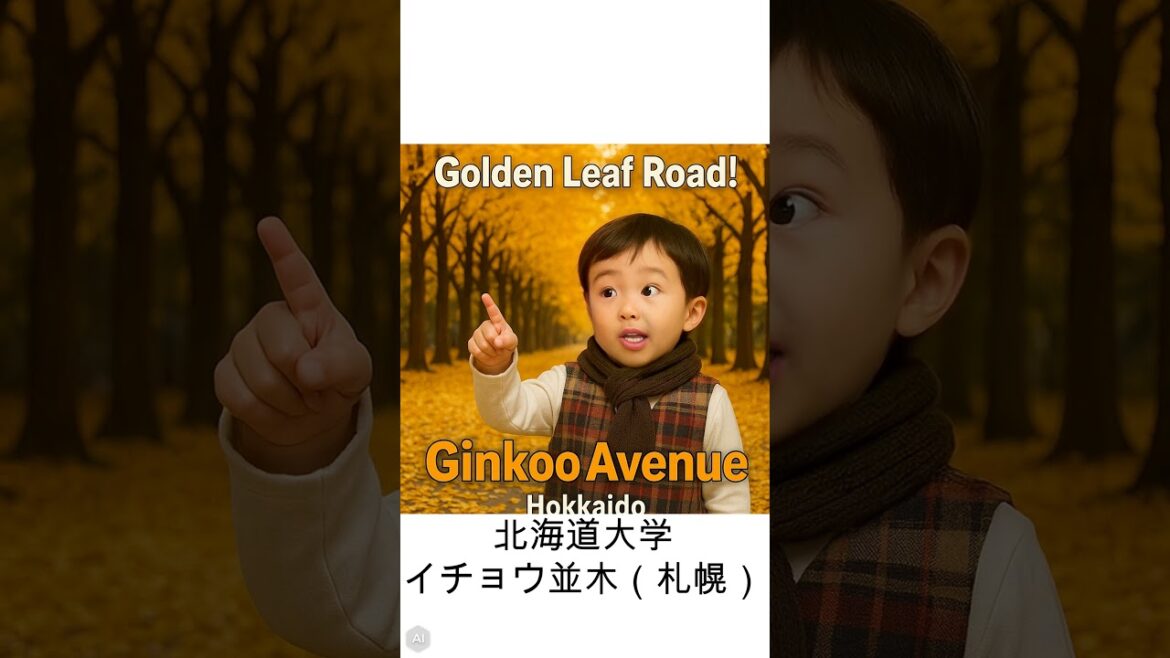 Hokkaido University Ginkgo Avenue 🍂 Golden Autumn Tunnel in Sapporo | 北海道大学イチョウ並木