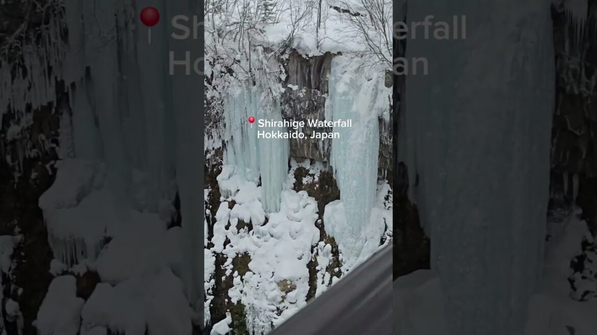 📍Shirahige Waterfall, Hokkaido, Japan🇯🇵 #japanwaterfalls #hokkaidojapan #ShirahigeWaterfall