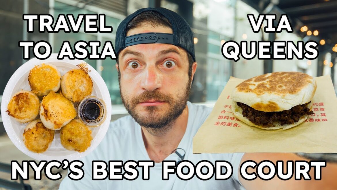 NYC's Best Hidden Gem Food Court! New York Food Court (Flushing Queens) | Jeremy Jacobowitz