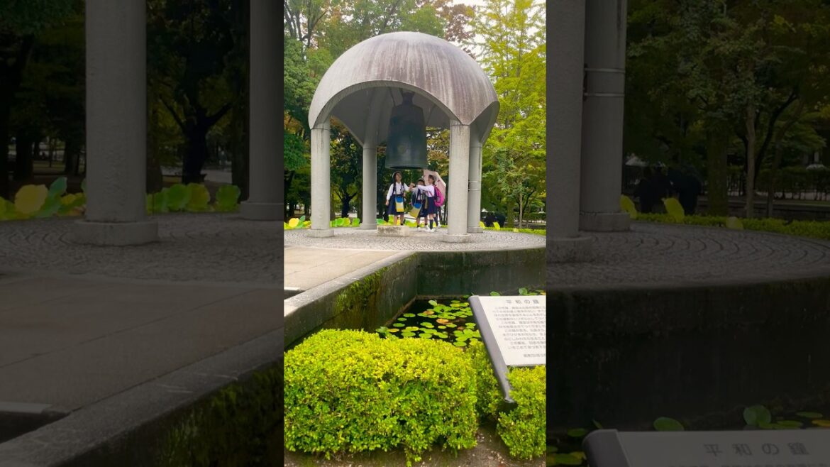🇯🇵 Children ringing the Hiroshima Nuclear Peace Bell 🛎️
