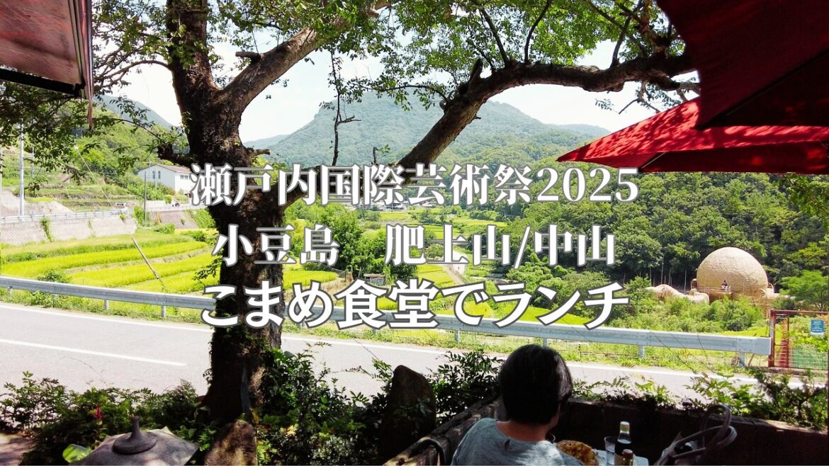【瀬戸芸2025】小豆島のアートとグルメを巡る旅！岡八水車とこまめ食堂ランチ、黄金の海に消えた船（これ一番楽しかった）