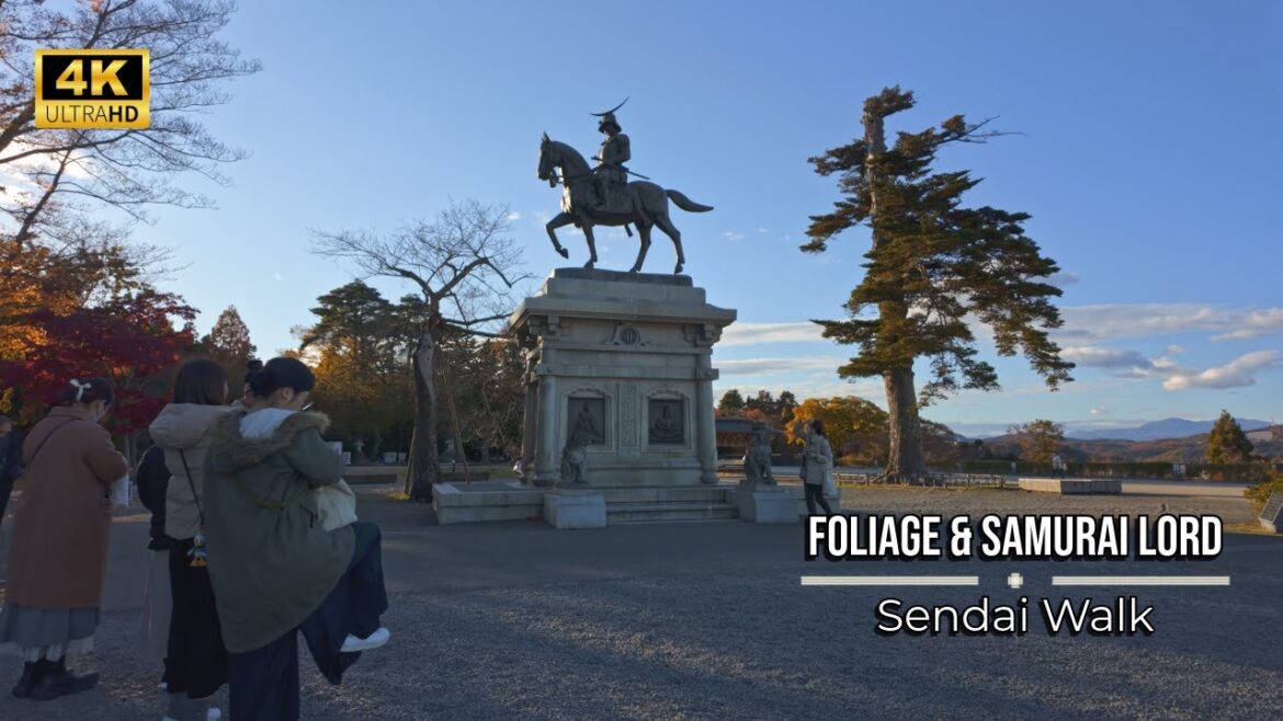 Foliage Trails of Sendai: A Castle Walk Through Autumn Japan | 4K