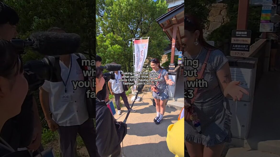 I made it onto the news in Hiroshima 🤣🩷🇯🇵 #hiroshima #japantrip #japantravel #funfashion #hellokitty