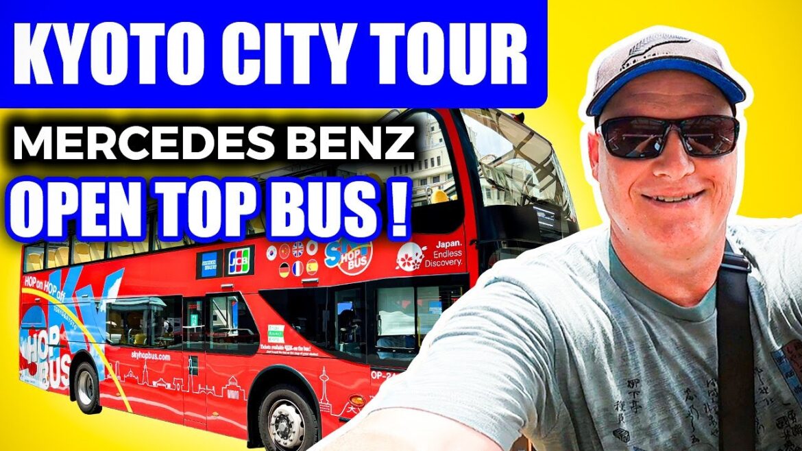 Kyoto City from an Open-Top Bus | Fast-Paced Scenic Tour on a Mercedes-Benz