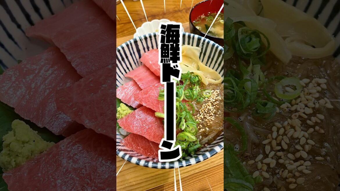 【海鮮丼】大トロまぐろがたっぷりの贅沢ランチ🍣自分へのご褒美にいかが？予約必須の人気店とは!? #vlog #旅行 #女子 #ひとり旅 #女子旅 #国内旅行 #用宗 #静岡