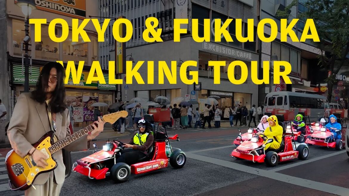 Walking Tour in Shibuya Tokyo + Flight to Fukuoka & Fukuoka Street Walking Tour 4K Walking Tour in Shibuya Tokyo + Flight to Fukuoka & Fukuoka Street Walking Tour 4K