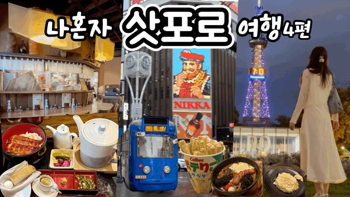 나혼자 삿포로 여행 💙 나만 알고 싶은 스스키노 맛집 | 카도야 히츠마부시 | 오도리공원 tv타워 | JR타워 삿포로 야경 | 러브에스프레소 | 가라쿠| 코메다커피 스이카충전방법