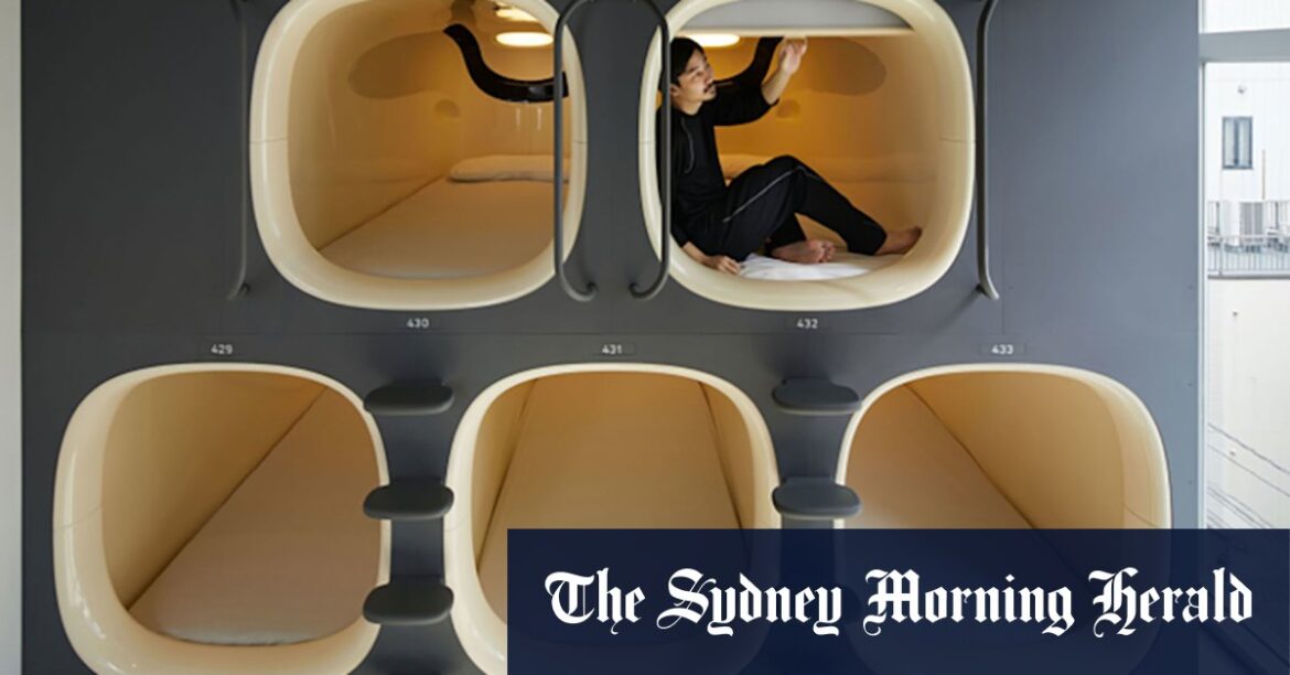 My family of four stayed in a capsule hotel