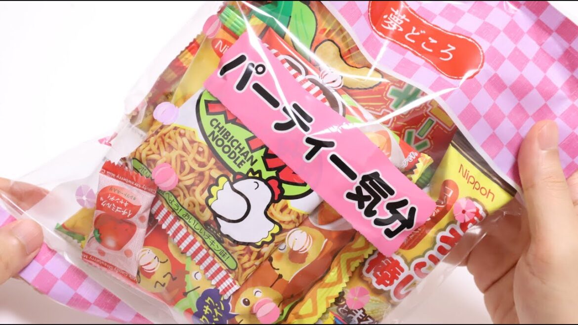 Dagashi Party Mood Japanese Cheap Candy and Snacks Pack