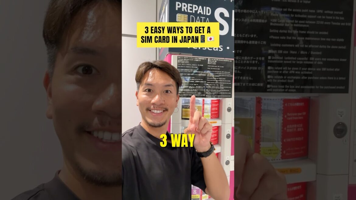 3 easy ways to get  a SIM card in Japan📱🇯🇵 #visitjapan #japantrip #japantravel
