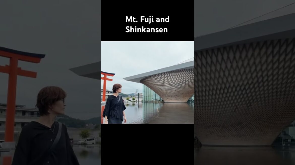 Miracle view of Mt. Fuji #mtfuji #shinkansen #oshinohakkai #chureitopagoda