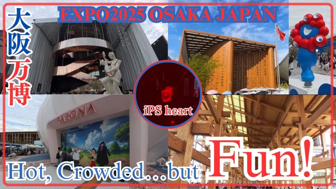 【4K】Osaka Expo 2025: Hot, Crowded… and So Much Fun! PASONA, iPS heart, SINGAPORE, PHILIPPINES,
