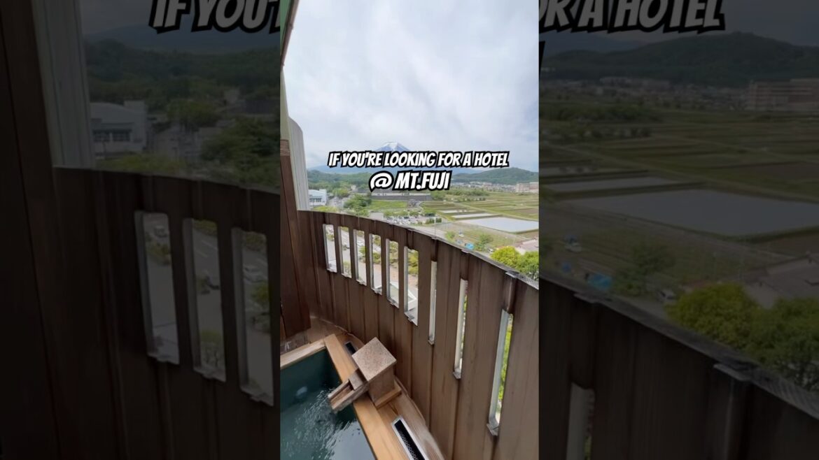 Luxury Mt. Fuji Ryokan That’s Surprisingly Affordable 😲 #Shorts #mtfuji #ryokan