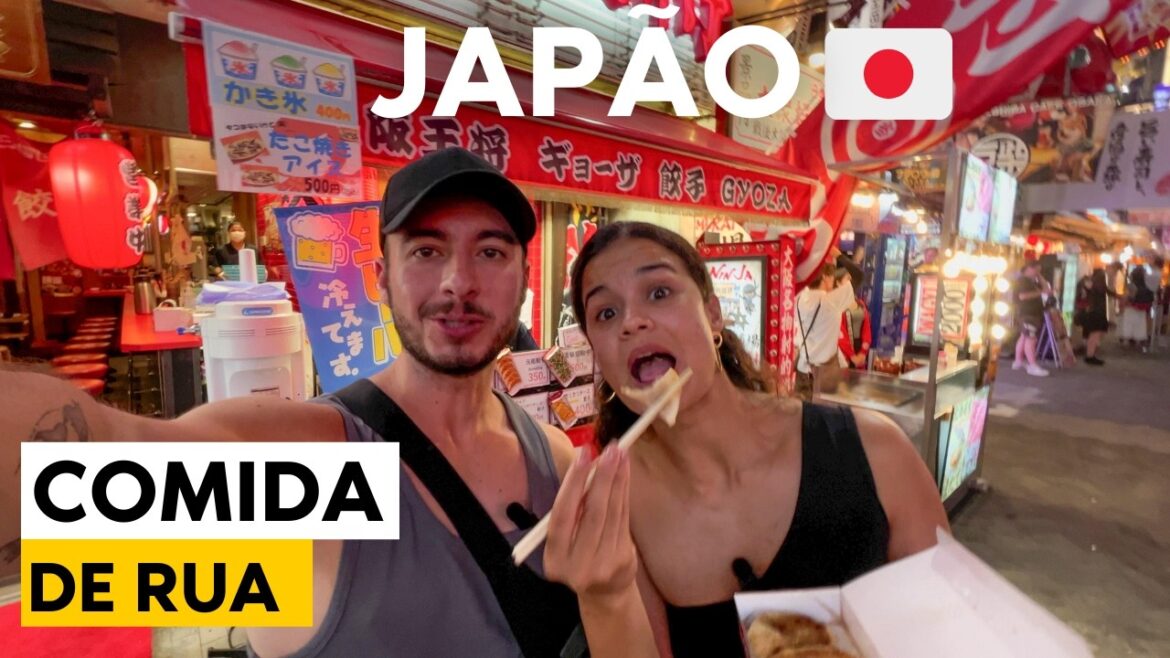 Uma noite INTEIRA provando COMIDAS TÍPICAS em Osaka
