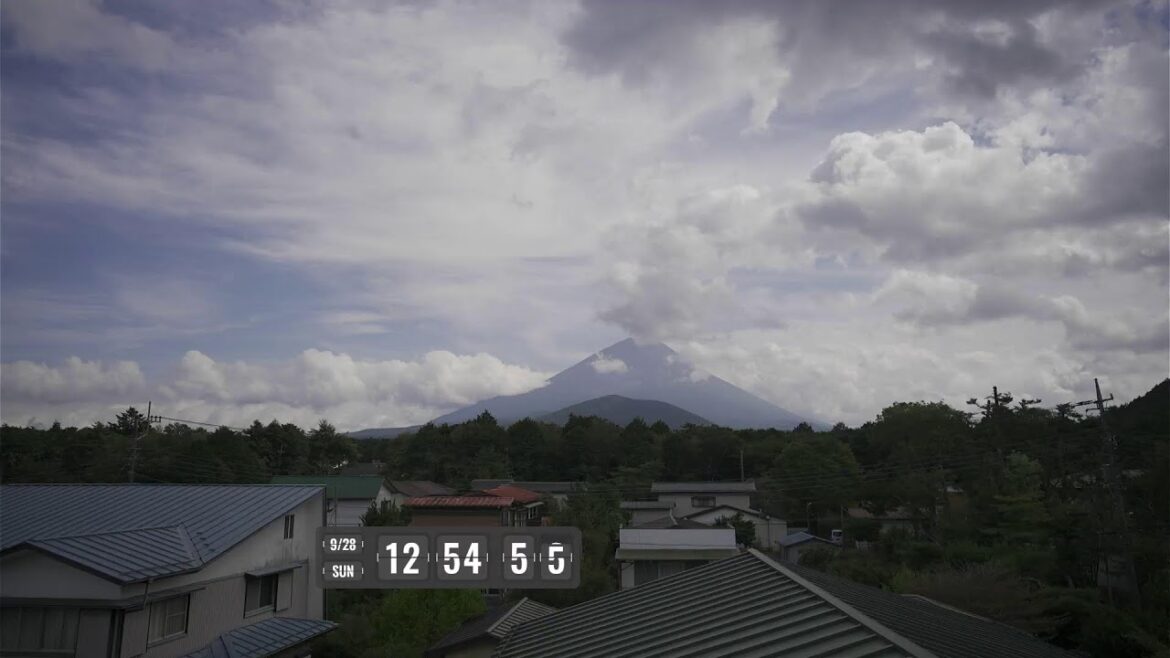 流星の富士山ライブカメラで星空観察！Meteor starry night Mount fuji live camera!