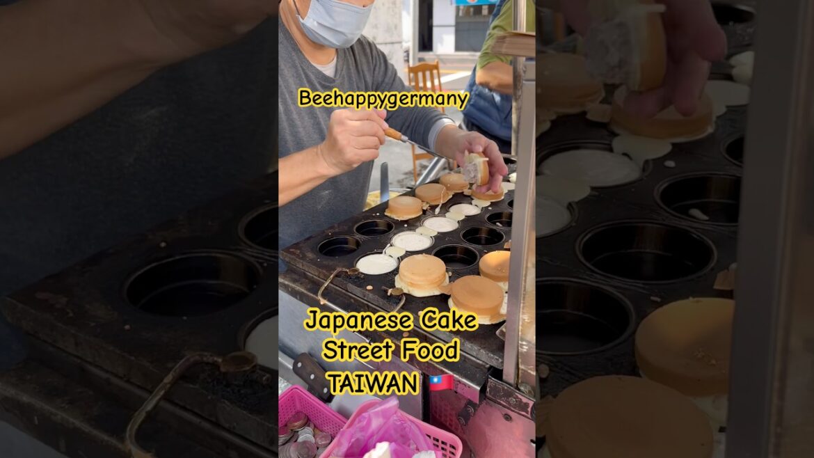 Japanese Cake Street Food Taiwan🇹🇼#beehappygermany #taiwanfoodie #taiwanesefood #foodlover #shorts