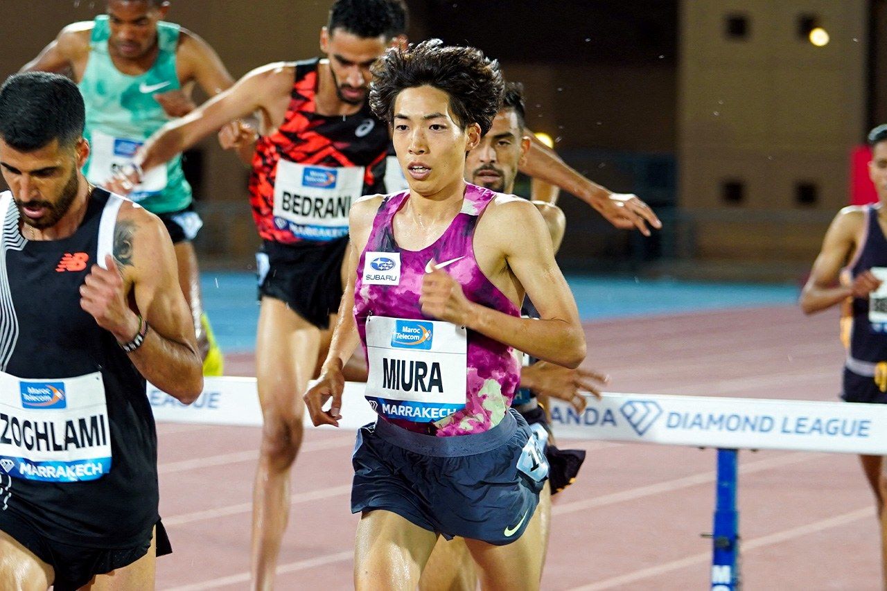 Born February 11, 2002. From Shimane Prefecture. Major achievements: National record (08:03.43), Diamond League Monaco meet, 2025 (third best for 2025 season); 8th place, Paris Olympics, 2024; 6th place, World Athletics Championships, 2023; 7th place, Tokyo Olympics, 2021. (© Reuters)