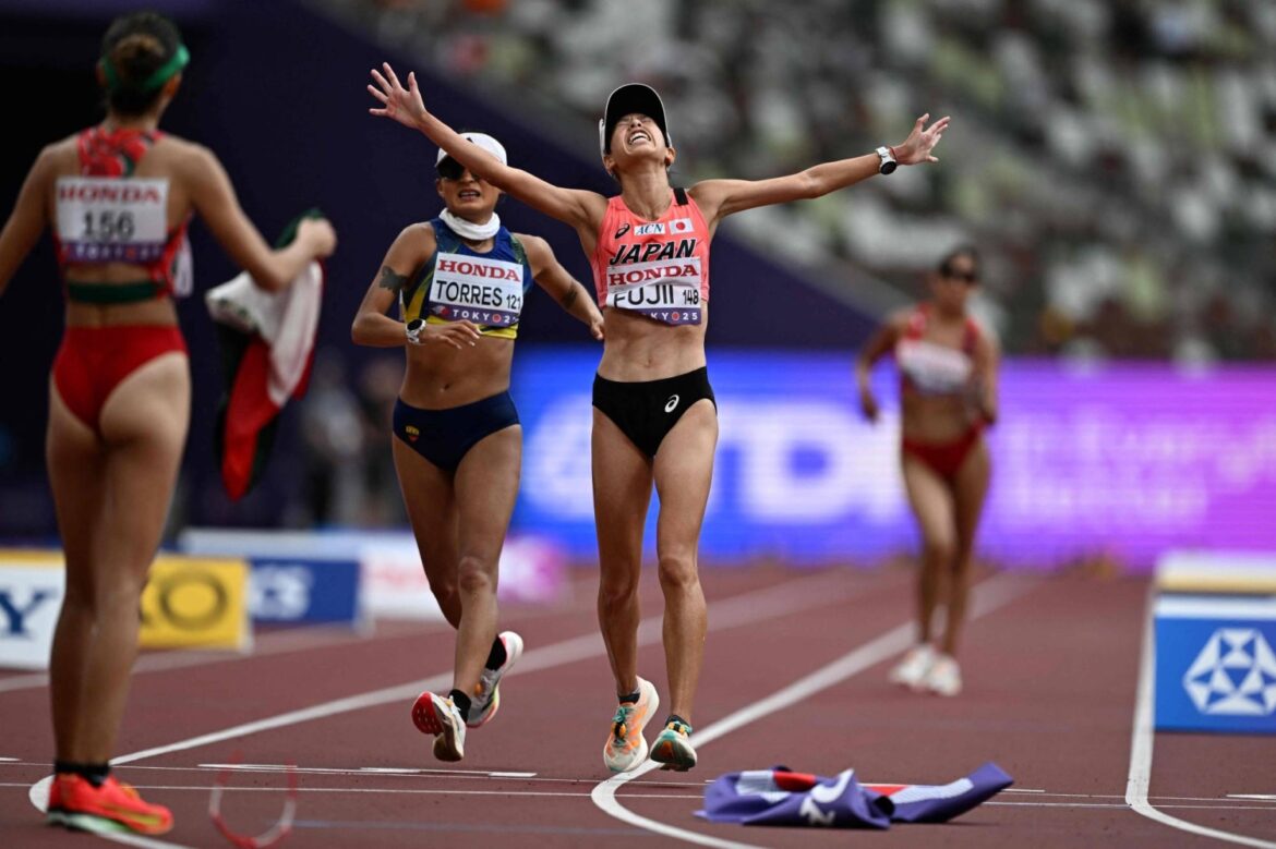 Nanako Fujii takes bronze in 20 km race walk for Japan's second medal at worlds