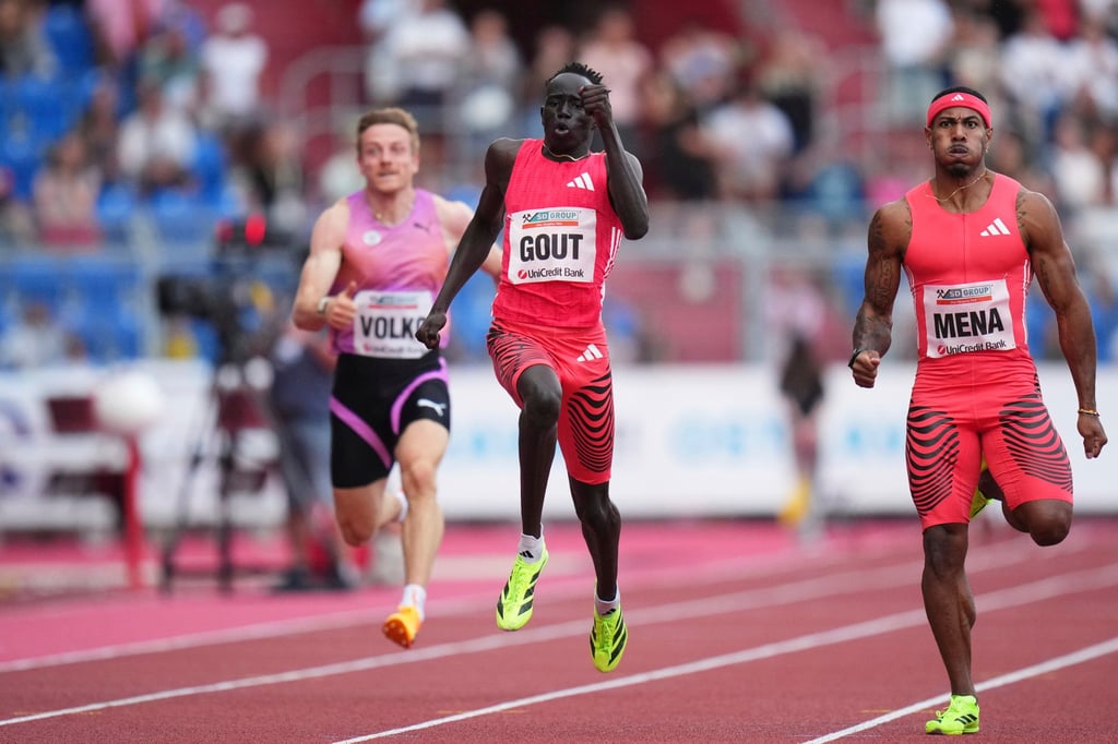 Gout Gout improved his 200m record to 20.02 seconds in Ostrava in June. Photo: AP