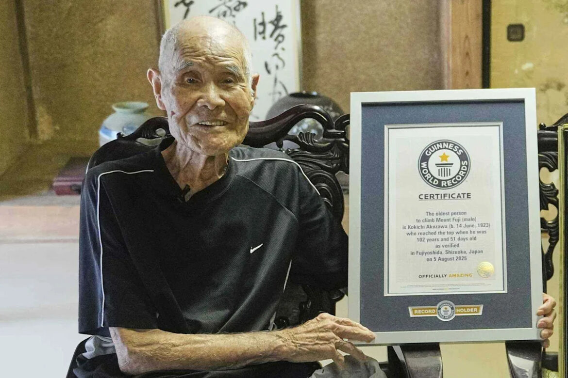 102-Year-Old Man Becomes Oldest Person to Climb Mount Fuji — with the Help of His 70-Year-Old Daughter