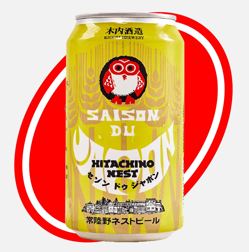 saison du japon beer can featuring an owl logo