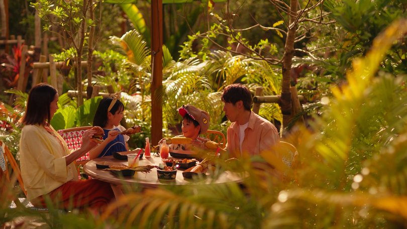 Wild banquet at Junglia Okinawa.