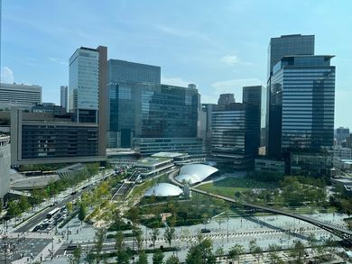 Umekita Park is a sprawling 45,000 sqm of lawns and garden. Credit: Karen Tee