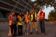 Ian Seamans (right to left), Jake Poinsett, Mei Ling Liu, Khadeeja Ubaid and Vanessa Jaquez...