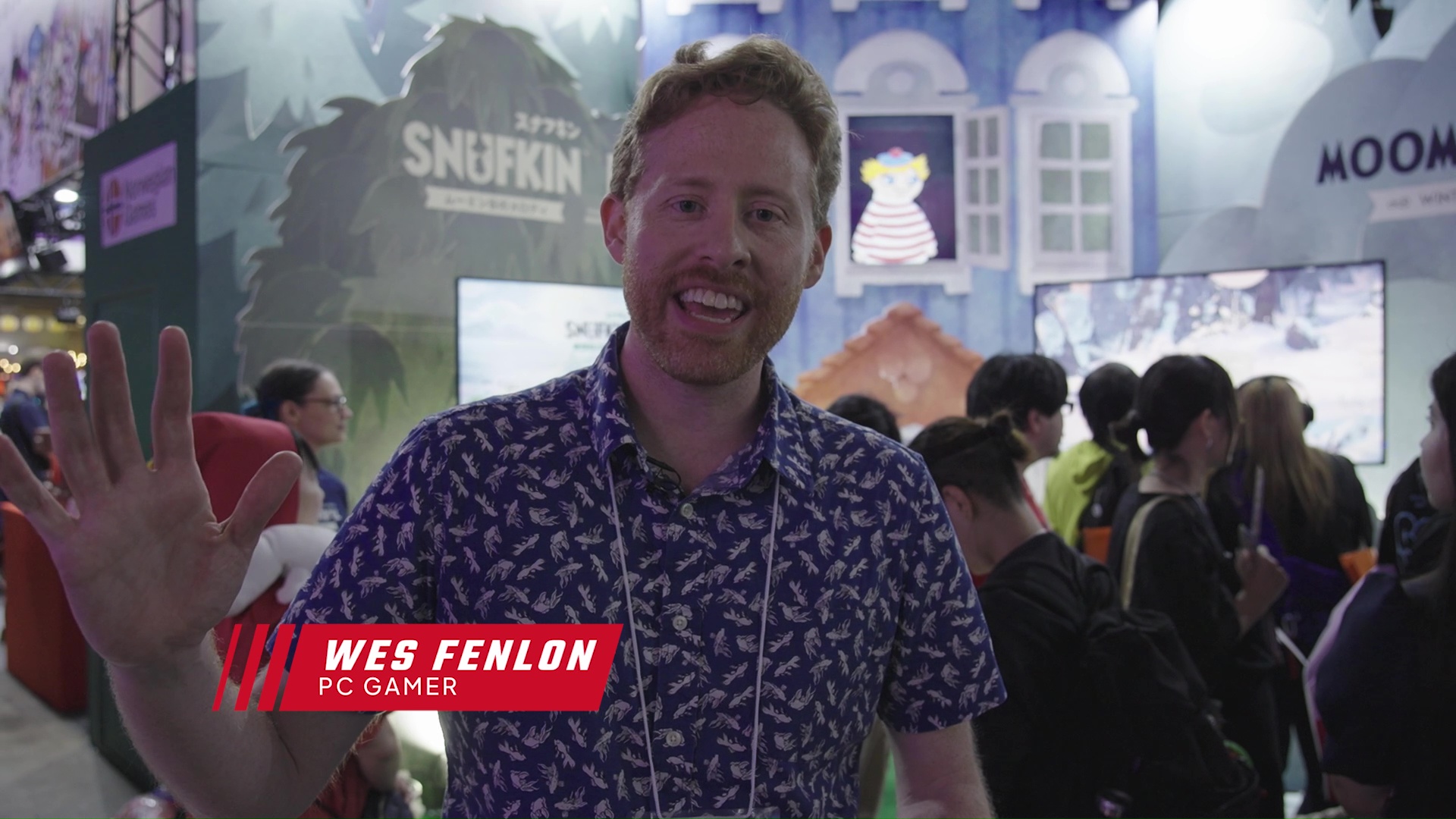 Wes Fenlon at Tokyo Game Show 2025.