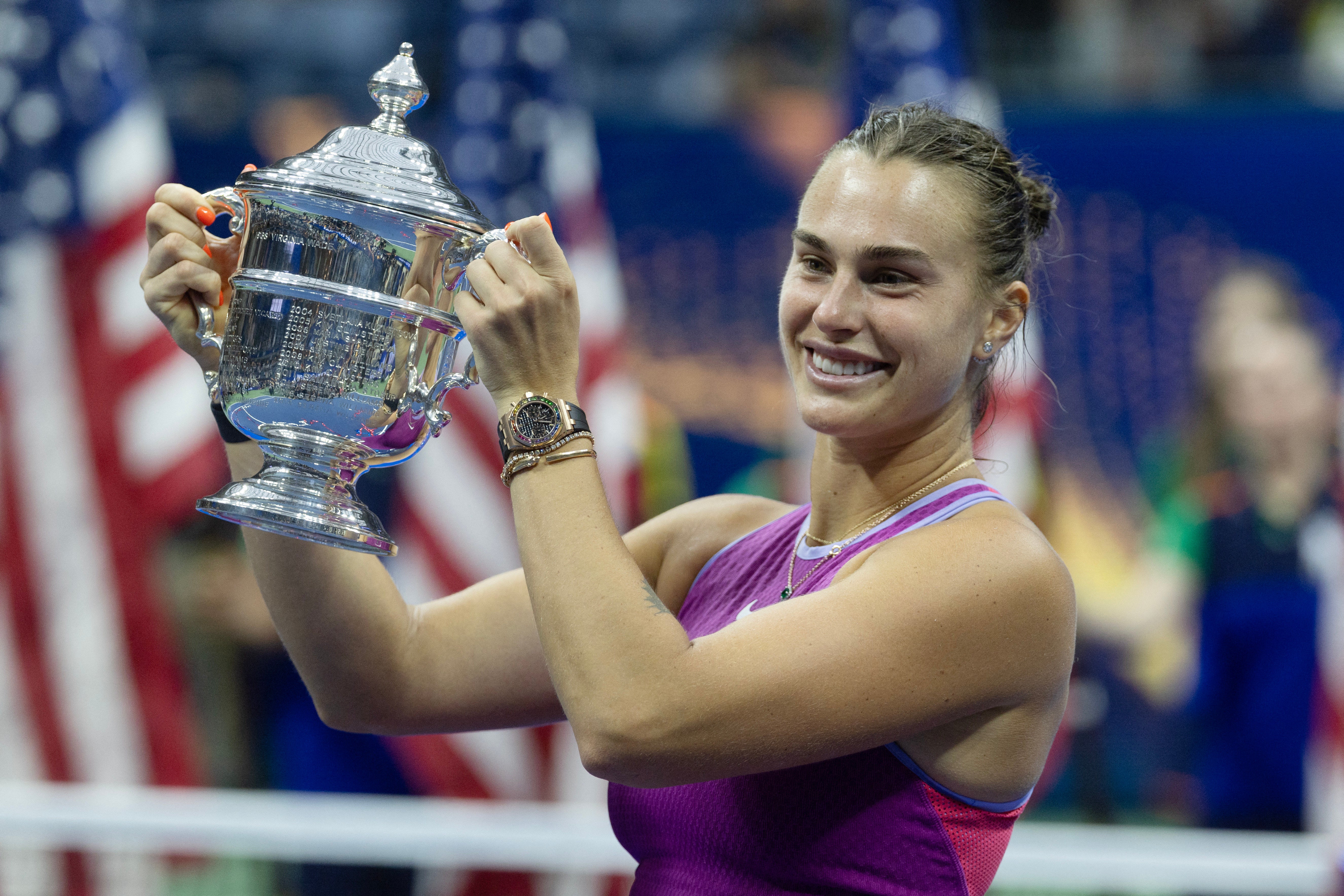 Aryna Sabalenka won the US Open women's singles title in 2024