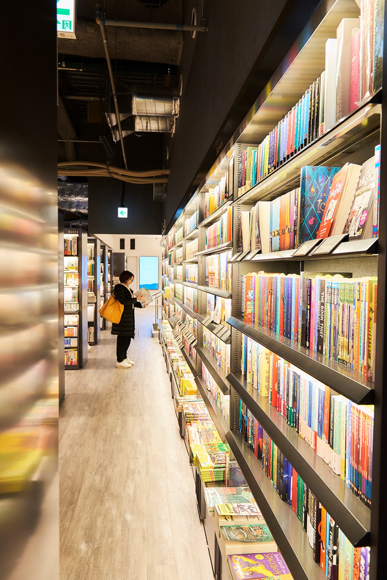 Beautiful bookstore filled with manga 