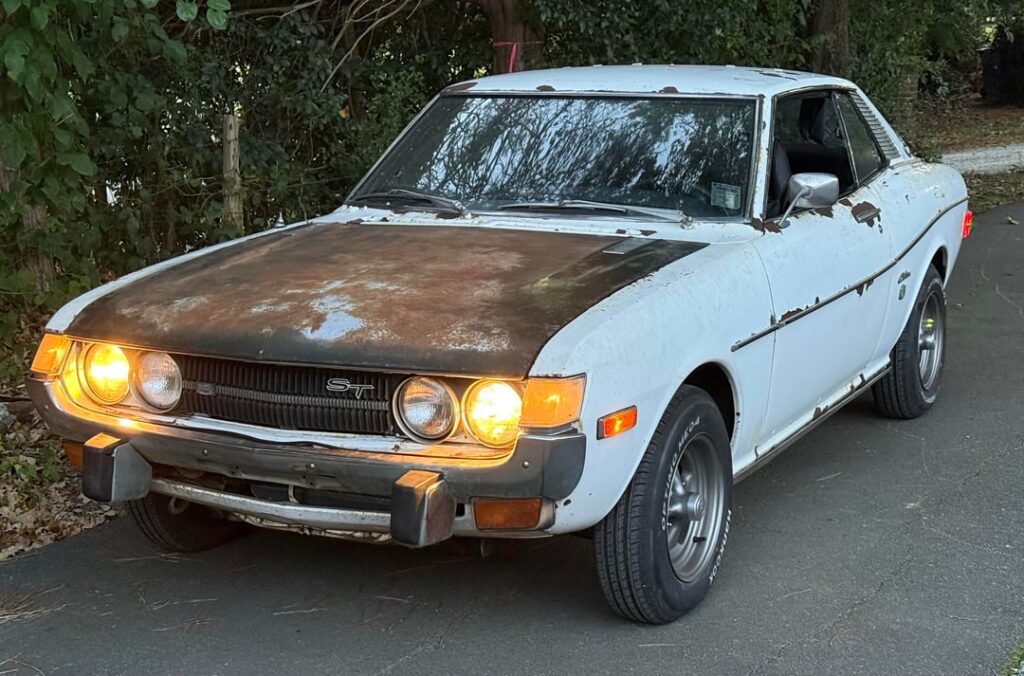 My 1973 Celica, almost ready for road time again with some paint and body work. :)