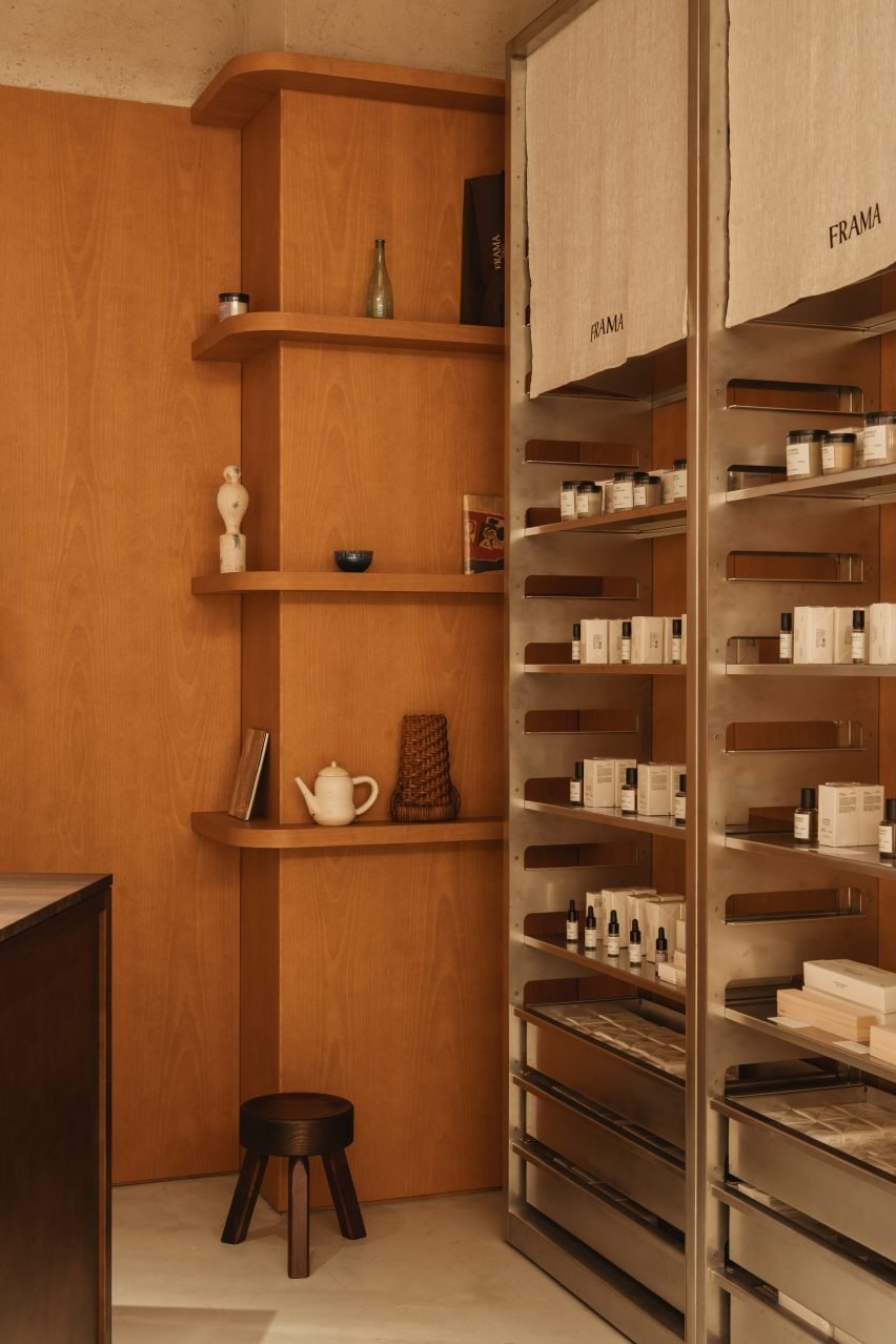 Cypress and cedar-wood interior