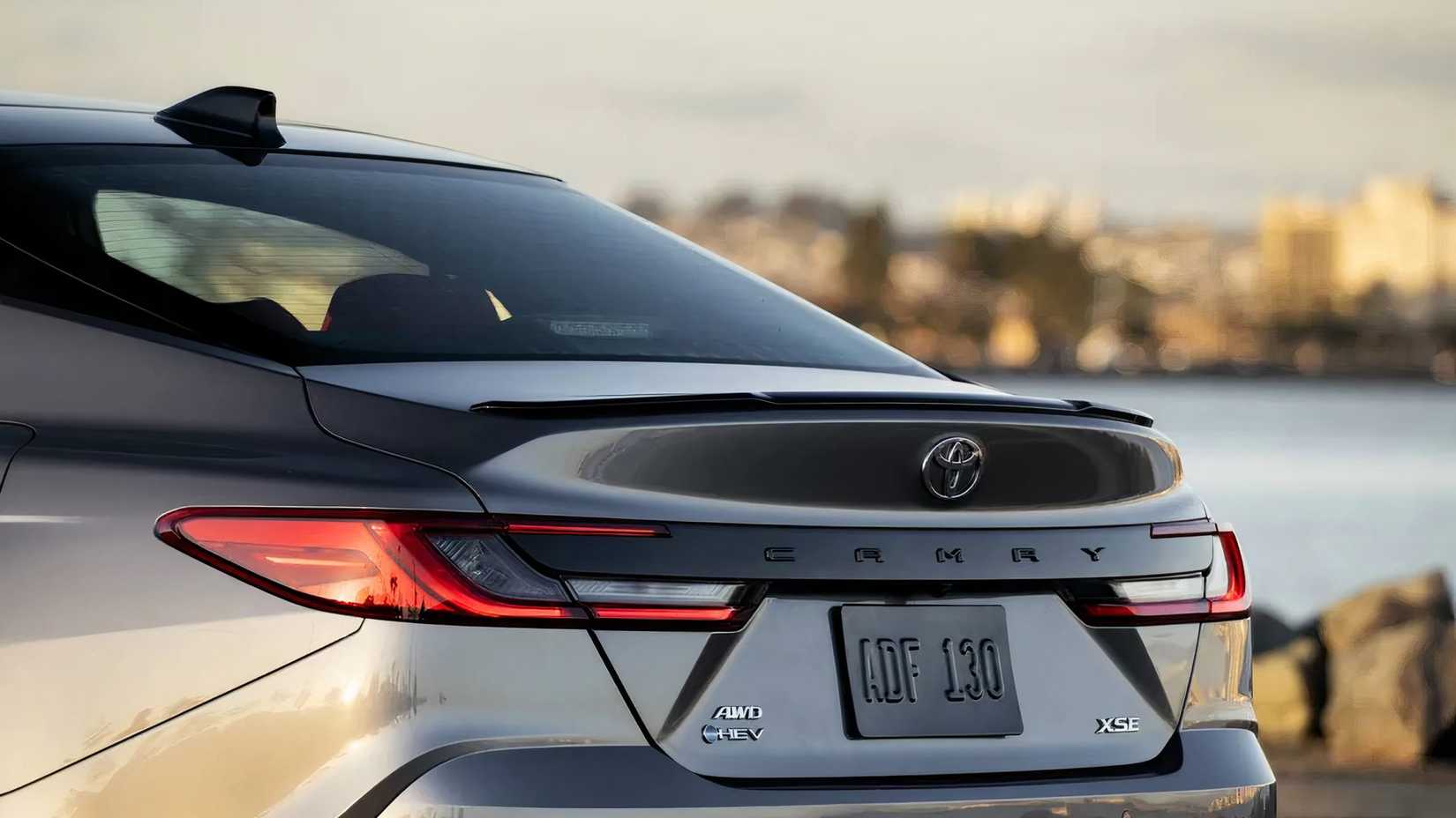 2025 Toyota Camry XSE rear shot showing badge and trunk
