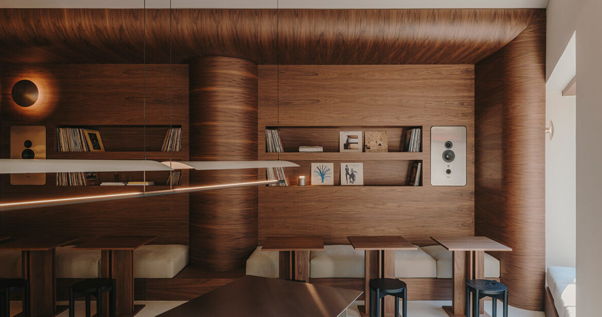 inspired by japanese listening bars, isern serra’s JAÇ hifi café opens in barcelona inspired by japanese listening bars, isern serra's JAÇ hifi café opens in barcelona