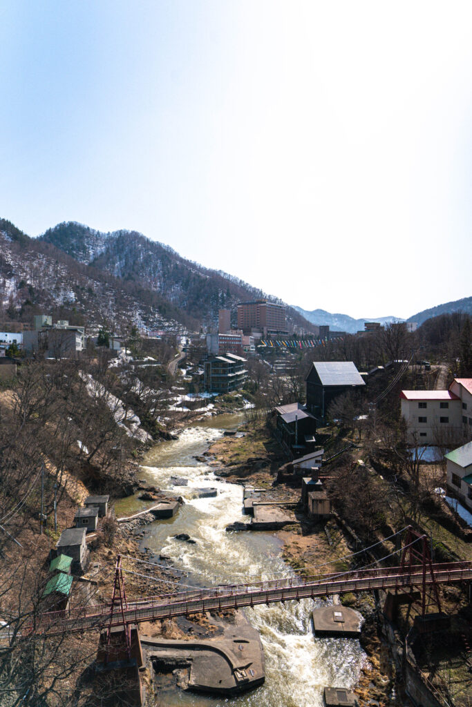 view from jozankei bridge