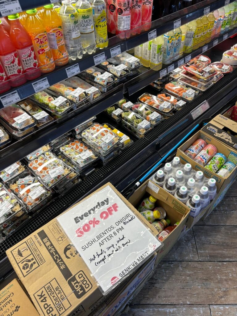 50% 8pm specials from my local Japanese grocery store