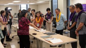 teruya showcases collection at Hamilton