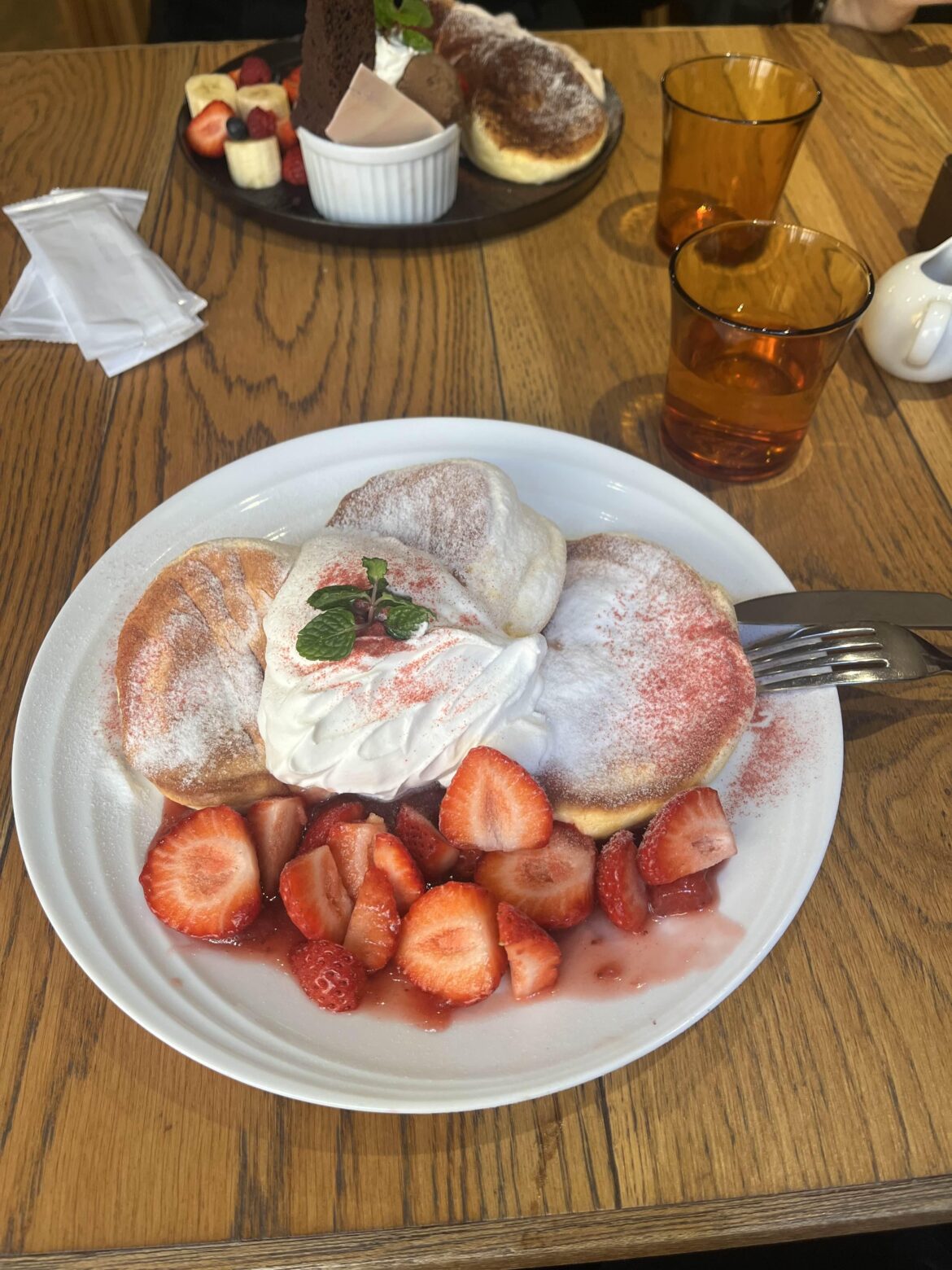 Japanese pancakes in Osaka
