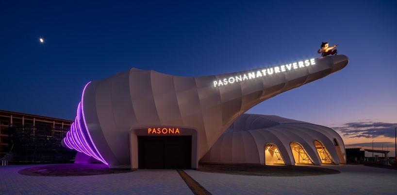 spiral shell-shaped pavilion for expo 2025 osaka bridges architecture and ecology