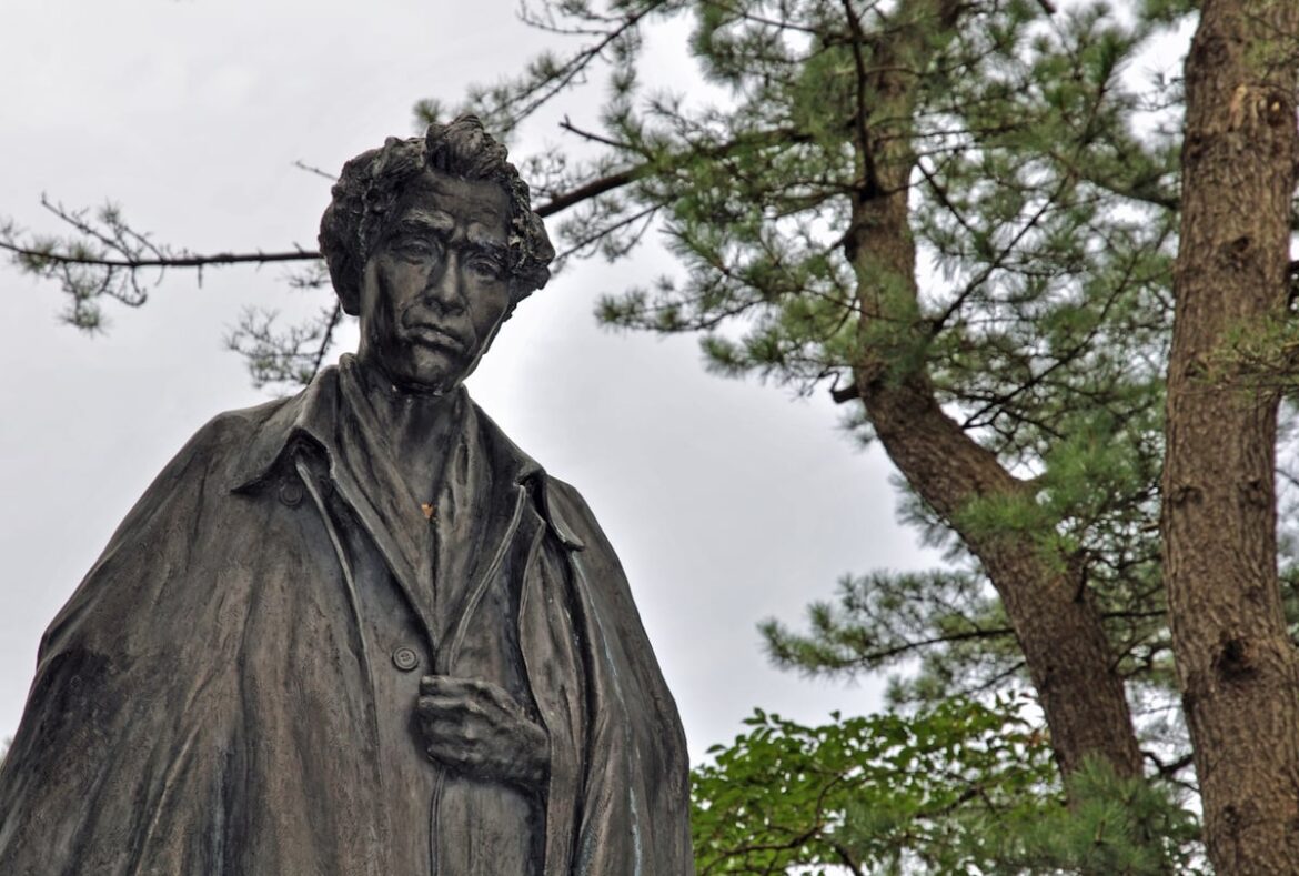 Dazai Osamu Wants Us To Feel Less Alone Statue of Dazai Osamu in Goshogawara