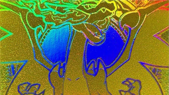 Pokemon TCG Inferno X Mega Charizard X ex price spike - ebay sales photo from store JapanSeller777 showing the golden Mega Charizard X ex card, zoomed in to Charizard's face
