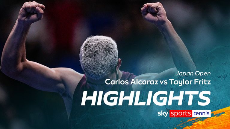 carlos alcaraz v taylor fritz japan open highlights