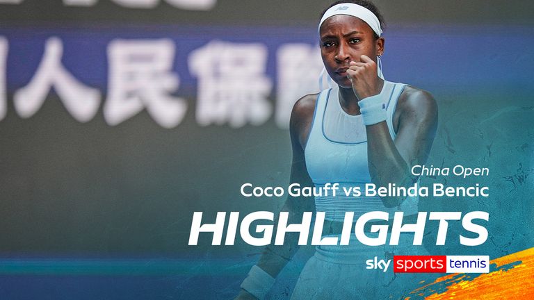 Gauff overcomes Bencic to stay on course to defend title at China Open