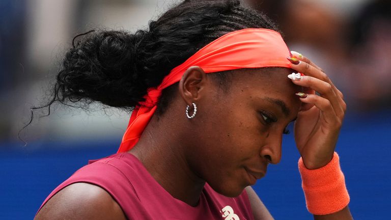 Coco Gauff, who won the US Open in 2023, was knocked out by Naomi Osaka in the fourth round.