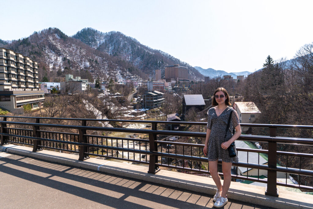 sophie nadeau visiting jozankei onsen