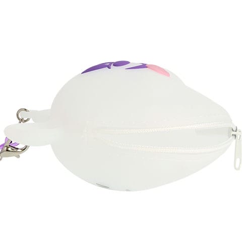Round white coin purse with a zipper, shaped like an animal face, from Tokyo Disney Resort’s 2025 Halloween Merchandise.