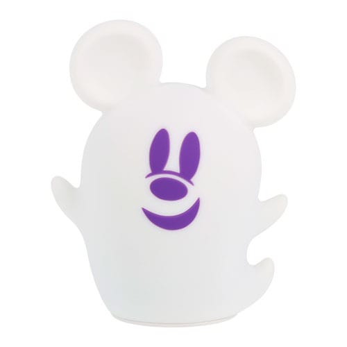 A white ghost-shaped figure with mouse-like ears, part of Tokyo Disney Resort 2025 Halloween merchandise.