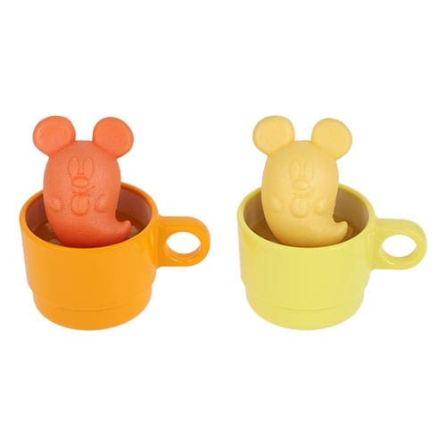 Two colorful cups from Tokyo Disney Resort, each with a mouse-shaped marshmallow—2025 Halloween Merchandise.
